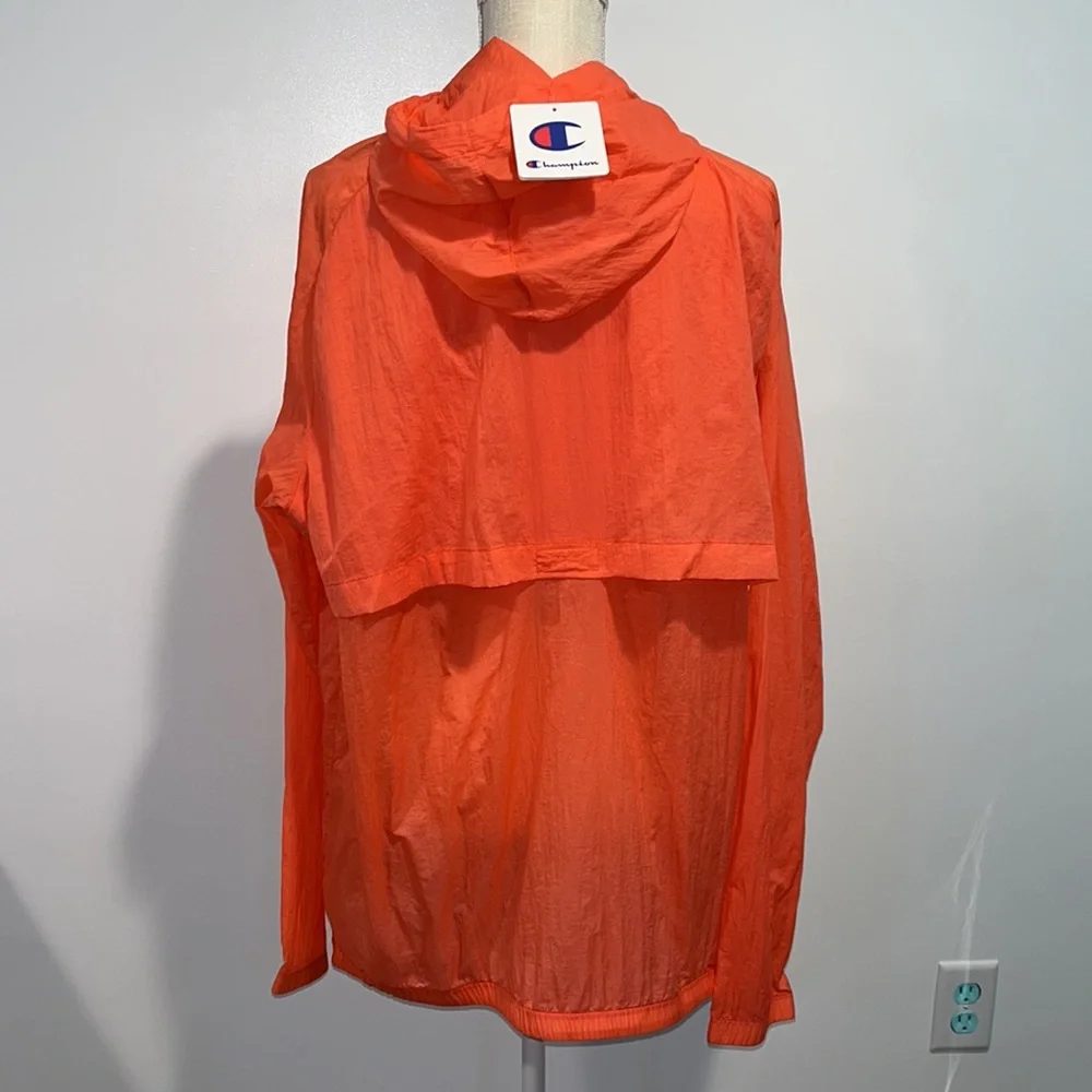 Champion Groovy Papay Manorak Orange Windbreaker - Picture 3 of 6